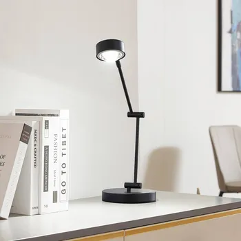 Svítidlo Stolní lampa Lindby Jyla, 36 cm, matná černá, GX53, flexibilní - Podstavec – průměr 16 cm, výška 2,5 cm černá matná 1 x 11 W LED - Doprava zdarma