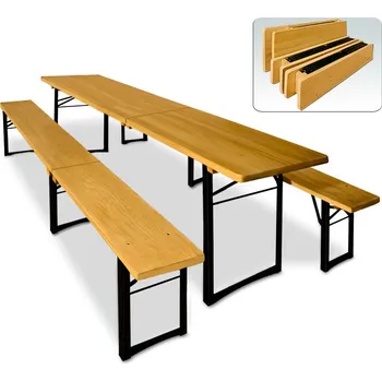 Zahradní sestava Zahradní pivní set skládací D1552 Dekorhome