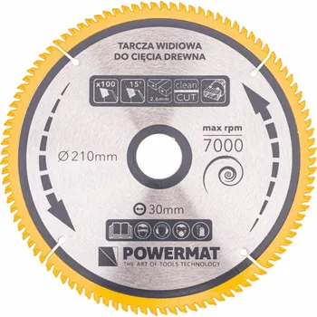 Powermat PM0890, 210 x 30 x 2,6 mm 100 zubů