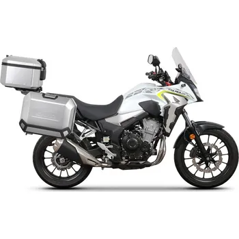Zavazadlo na motocykl Kompletní sada hliníkových kufrů SHAD TERRA, 37L topcase 47L/47L boční kufry, včetně montážní sady a plotny SHAD HONDA CB 500 X