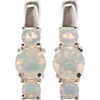 Náušnice Náušnice stříbrné s etiopskými opály Ag 925 033750 ETOP 1,5 cm, 2,8 g