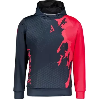 Pánská mikina Pánská funkční mikina premium ALTISPORT VOJ/ALM112MI01 ČERNÁ-ČERVENÁ L