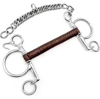 Udidlo pro koně FAGER Udidlo Baby Pelham kožené Adam Fager, nelomené 14,5 cm