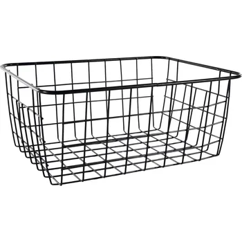 chlebník Košík kovový, černý, výška: 125 mm, délka: 280 mm, šířka: 220 mm