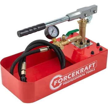 Čerpadlo FORCEKRAFT Čerpadlo na tlakové zkoušky 70 BAR 2 ventily 13 ml nádrž na vodu