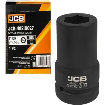 Gola hlavice JCB HLUBOKÁ ÚDEROVÁ hlavice 1" 27mm 6-hranná Cr-Mo NADSTAVEC