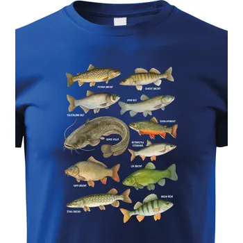 Chlapecké tričko Dětské tričko s rybami, Barva Modrá, Velikost 158 cm/12 roků, Canvas Dětské tričko Bezvatriko.cz 3124