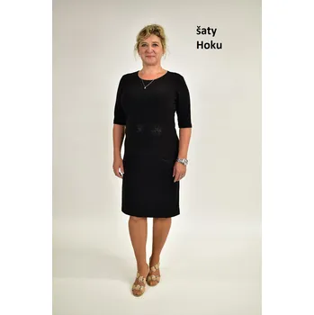 Dámské šaty Šaty 3/4. rukáv Hoku 66/156, Kepa Style barva: černá, velikost: 38