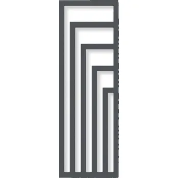 Radiátor Terma Angus V 1300x440 vodní radiátor Metallic Black ZX