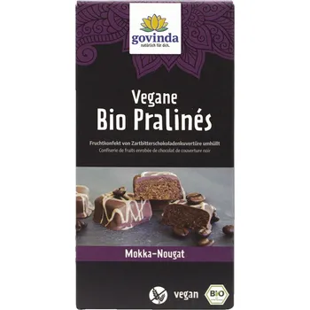 Čokoláda Govinda Veganské pralinky mokka nugát 70 g bio BIO VEGAN Množství: 1 ks