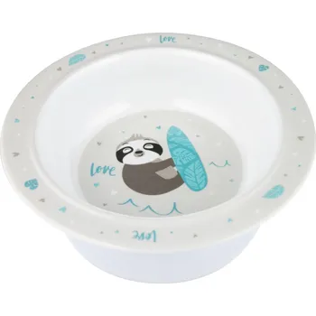 Příbor Canpol babies Melaminová miska s přísavkou Zvíře: LENOCHOD