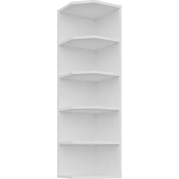 Kuchyňská skříňka Vysoká horní rohová skříňka LUNARA - šířka 30 cm, bílá