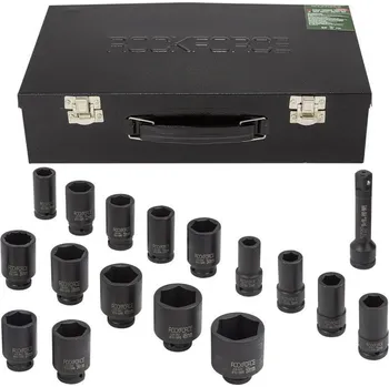 Gola sada Rock FORCE Sada dlouhých úderových hlavic 3/4" 17-50mm 6-hraných