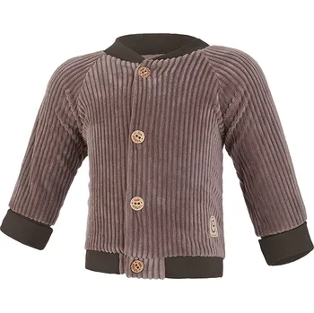 Kojenecká bunda Little Angel Kabátek podšitý manšestr Outlast® - hnědá Velikost oblečení: 86