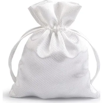 Dárkový pytlík 9,5x13 cm saténový, střední, 1 Off White