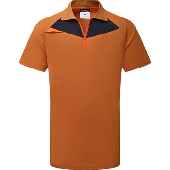 Pánské tričko PORTWEST Polokošile DX410 S/S, krátký rukáv POR-DX410RURS S Rezavá