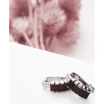 Náušnice Granát náušnice 3,9 g