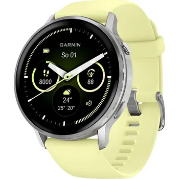 Chytré hodinky Venu 4 45mm Silver/Citron Silicone band