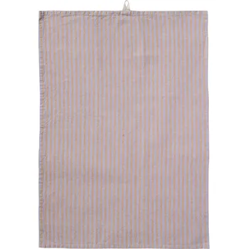 Utěrka Ib Laursen Bavlněná utěrka Linea Purple / Rustic Brown 50 x 70 cm
