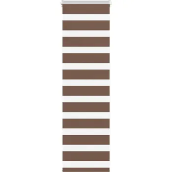 Roleta Zebra roleta hnědá 50x100 cm šířka látky 45,9 cm polyester - 8721158346049