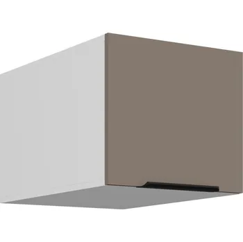 Kuchyňská skříňka Horní skříňka s výklopnými dvířky LUNARA - šířka 40 cm, tmavě béžová / bílá
