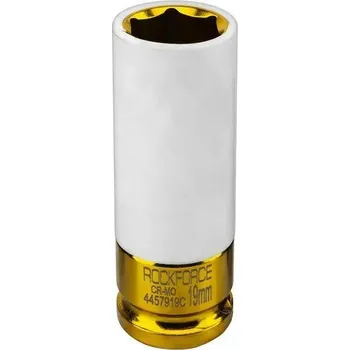 Gola hlavice ROCKFORCE ÚDEROVÁ HLAVICE 19 mm hluboká na ALUKOL s OCHRANNOU VLOŽKOU