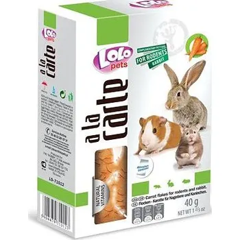 Krmivo pro hlodavce LOLO a la carte mrkvové vločky pro hlodavce 40 g