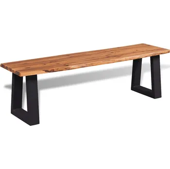 Zahradní lavice zahrada-XL Lavice z masivního akáciového dřeva 145 cm 245687