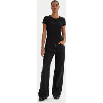 Pánské tričko Armani Exchange T-Shirt XW002106 AF10356 UC001 Černá Slim Fit S