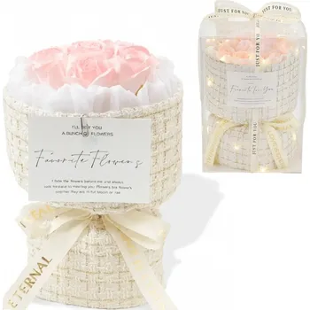 Koupelová kosmetika Flamenco Mystique Kytice vonných mýdlových květů v dárkové krabičce, svítící LED BUK22