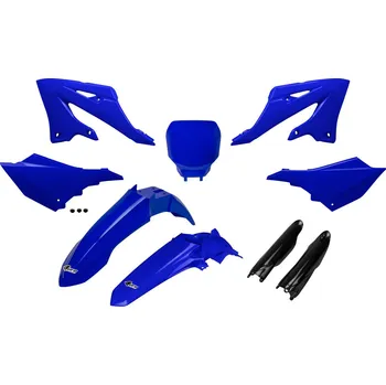 UFO sada plastů a kryty tlumičů YAMAHA YZ 125 / 250 '21-'26 (restyling na YZF), OEM 22-23 modrá/černá