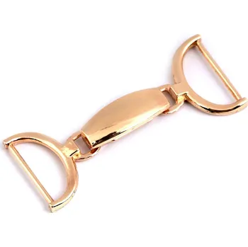 Ozdobné zapínání, průvlek 25 mm, střední, 3 zlatá klasik