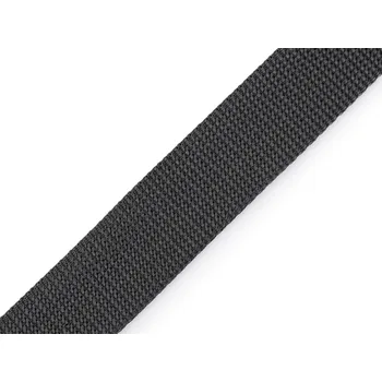 Popruh polypropylenový šíře 30 mm tloušťka 2 mm, střední, 18 šedá tmavá