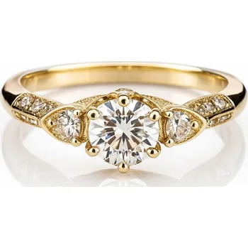 Prsten Flamenco Mystique Prsten z chirurgické oceli pokovený 14k zlatem PST981R6