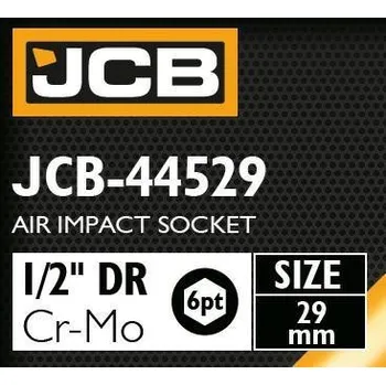 Gola hlavice JCB Rázová hlavice 1/2" 29 mm 6-hranná Cr-Mo ZÁVITOVÁ hlavice