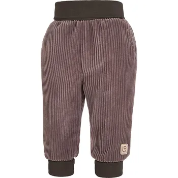 Dětský overall Little Angel Kalhoty manšestr lem - hnědá Velikost oblečení: 104