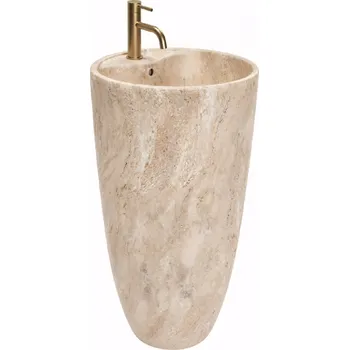 Rea Anya Savana Matt, volně stojící umyvadlo 840x450x450 mm, imitace kamene, REA-U3614