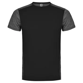 Dámské tričko Dětské sportovní tričko Zolder, černá / černý melír, Velikost 16