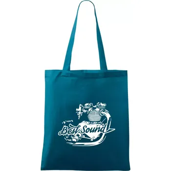 Moto Best Sound - Taška bavlněná - 42 x 38 cm ( Petrolejová )