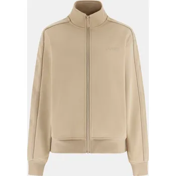 Dámská mikina Dámská Mikina GUESS OCTAVIA HIGH NECK FULL-ZIP SWE V5BQ15KCX22-G1BW – Béžová L
