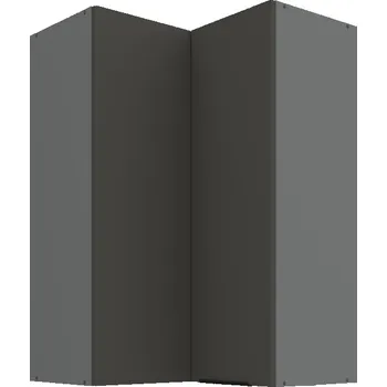 Šatní skříň Vysoká rohová skříňka LUNARA 2 - 60x60 cm, grafit / antracit