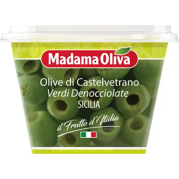 Sušená potravina Madama Oliva Castelvetrano olivy bez pecky 480g