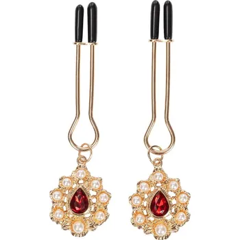 Rimba Bondage skřipce na bradavky s ozdobou