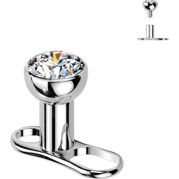Piercing Šperky4U Kompletní microdermal piercing TITAN, 1,6mm - MD053-03