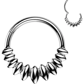 Piercing Šperky4U Ocelový piercing - segment kruh - SG134-1210