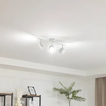 Svítidlo Lindby Stropní světlo Jyla, 3 žárovky, matná bílá 3 x 11 W LED - Doprava zdarma