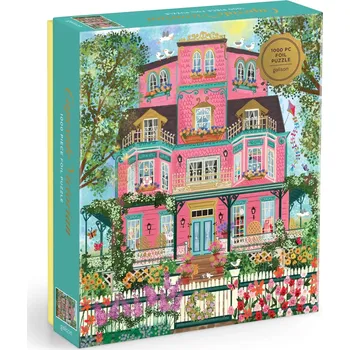 Hračka Galison metalické puzzle viktoriánské sídlo v Capeside, 1000 dílků