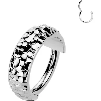 Módní doplněk Šperky4U Segment kruh - helix / cartilage / tragus piercing TITAN - TIT1689-1208