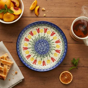 Talíř Dezertní talíř Ceramika Artystyczna Bolesławiec 18 cm – dek. 2600X