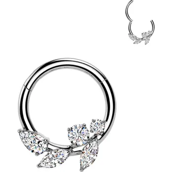 Piercing Šperky4U Ocelový piercing - segment kruh - SG128-1210